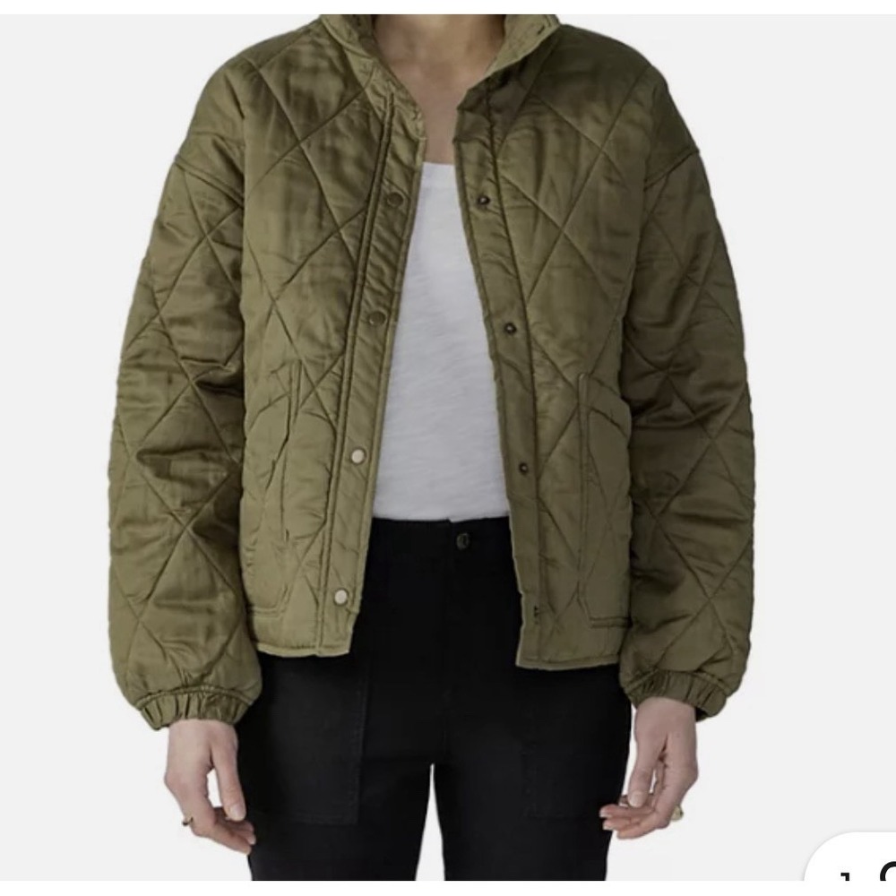 NWT Social Standard By SanctuaryQuilted Twill‎ Barn Chore Jacket  Green XXL